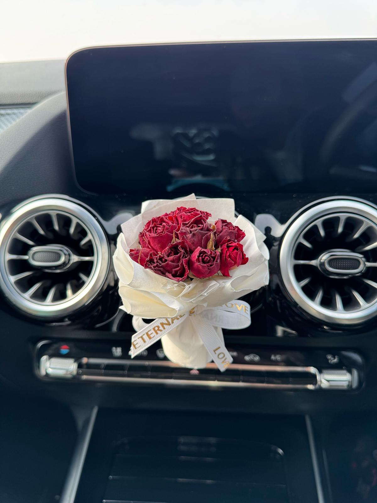Snow White - Handmade Mini Natural Bouquet Car Air Freshener