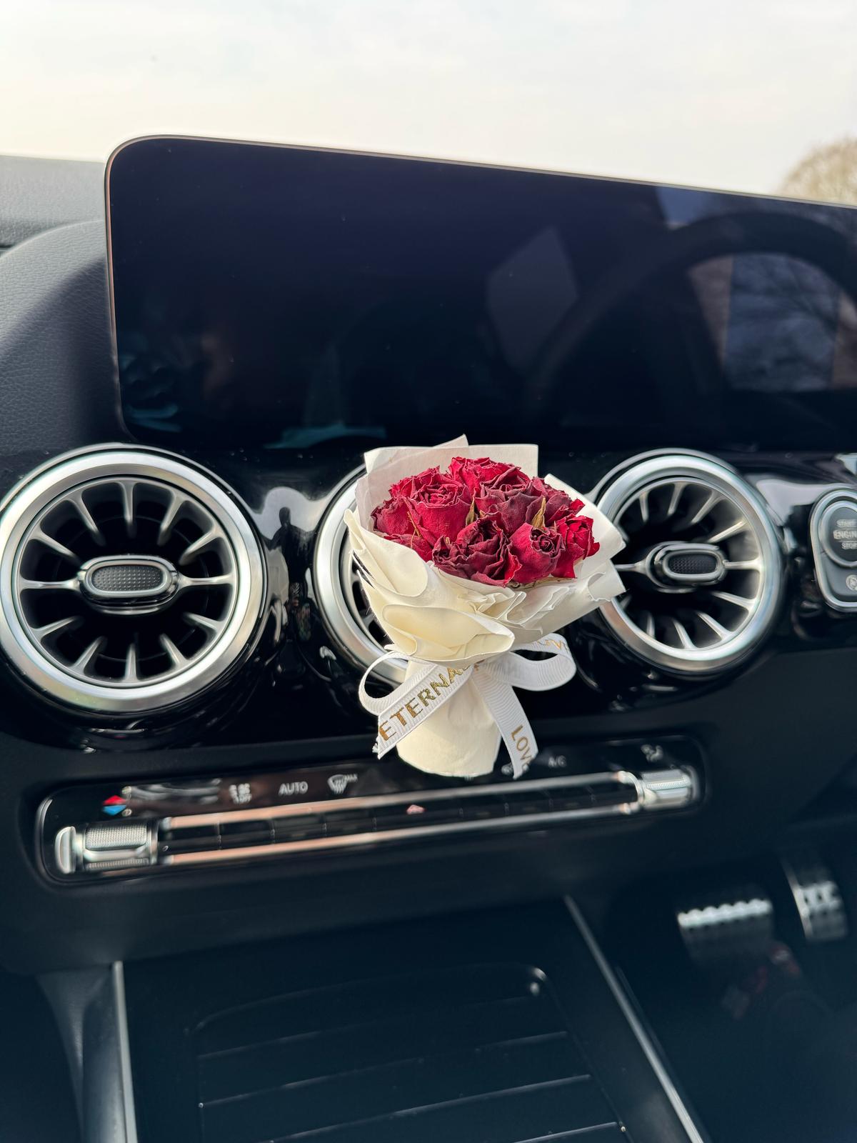 Snow White - Handmade Mini Natural Bouquet Car Air Freshener